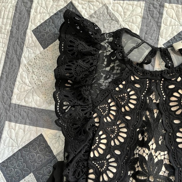 Sea New York Winnie lace black jumpsuit women’s size 4 - Picture 9 of 13